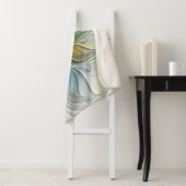 Farbenfrohe Fantasy-Blume Modernes Abstraktes Frak Sherpadecke (Beispiel)