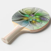 Farbenfrohe Fantasy-Blume Modernes Abstraktes Frak Tischtennis Schläger (Vorderseite)