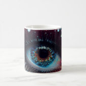 Farbenfrohe Fantasy Eye Closeup Morphing Verwandlungstasse (Mittel)