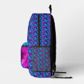 Farbenfrohe Fantasy Horse Pattern Personalisiert Bedruckter Rucksack (Rechts)