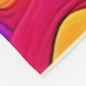 Farbenfrohe Fantasy Landschaft Fleecedecke (Ecke)