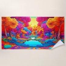 Farbenfrohe Fantasy Landschaft