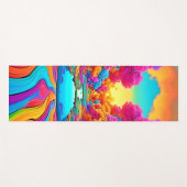 Farbenfrohe Fantasy Landschaft Yogamatte (Vorderseite (Horizontal))