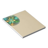 Farbenfrohe Fantasy Moderne Abstrakte Blume Frakta Notizblock (angewinkelt)