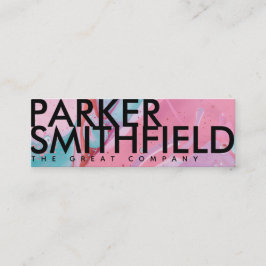 Farbenfrohe Farbe Mini Visitenkarte