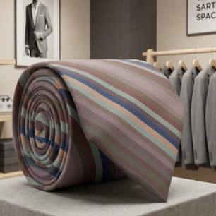 Farbenfrohe Farben des Jahres Diagonale Streifen Krawatte