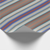 Farbenfrohe Farben des Jahres Streifenmuster Geschenkpapier (Ecke)