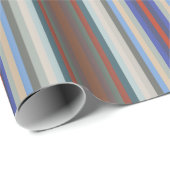 Farbenfrohe Farben des Jahres Streifenmuster Geschenkpapier (Rolleneckpunkt)