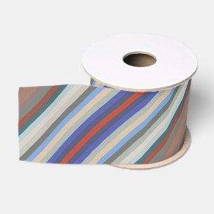 Farbenfrohe Farben des Jahres Streifenmuster Ripsband