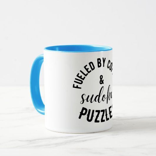 Farbenfrohe Farben: Die Sudoku-Tasse anpassen Tasse (Vorderseite Links)