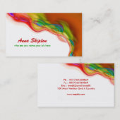 Farbenfrohe Farben Einzigartig Moderne Abstrakte T Visitenkarte (Vorne/Hinten)