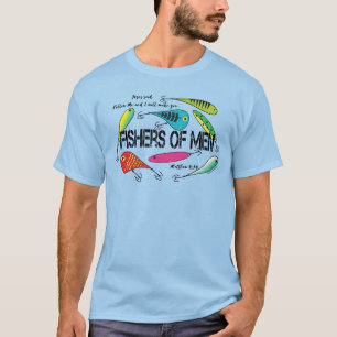 Farbenfrohe Farben Fischer von Männern, Christli T-Shirt