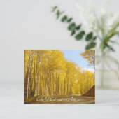Farbenfrohe Farben im Herbst Postkarte (Stehend Vorderseite)