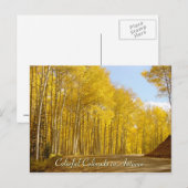 Farbenfrohe Farben im Herbst Postkarte (Vorne/Hinten)