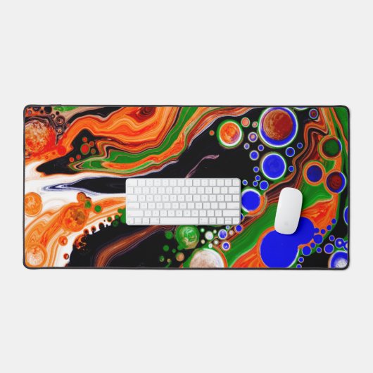 Farbenfrohe Farben im Stilwasser Schreibtischunterlage (Tastatur & Maus)