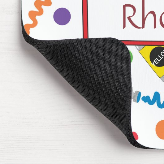 Farbenfrohe Farben Mousepad (Ecke)