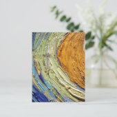 Farbenfrohe Farben Orange und Blau Details Van Gog Postkarte (Stehend Vorderseite)