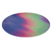 Farbenfrohe Farben: Psychedelische Textur Schneidebrett (Ecke)