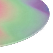 Farbenfrohe Farben: Psychedelische Textur Schneidebrett (Ecke)