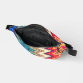 Farbenfrohe, farbenfrohe Elegante Wavy Muster Bauchtasche (Offen)