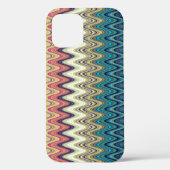 Farbenfrohe, farbenfrohe Elegante Wavy Muster Case-Mate iPhone Hülle (Rückseite)