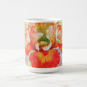 Farbenfrohe, farbige, lackierte Tasse mit Iris in (Mittel)