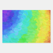 Farbenfrohe, farblich abgestimmte Muster Geschenkpapier Set (Vorderseite 3)