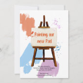 Farbenfrohe Farbmuster | Künstler Easel Funny Movi Ankündigung (Vorderseite)