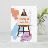 Farbenfrohe Farbmuster | Künstler Easel Funny Movi Ankündigung (Stehend Vorderseite)