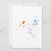 Farbenfrohe Farbmuster | Künstler Easel Funny Movi Ankündigung (Rückseite)