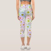 Farbenfrohe Farbmuster - pastellfarben Capri Leggings (Rückseite)