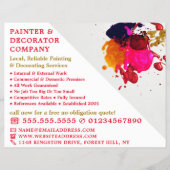 Farbenfrohe Farbpalette, Malerei und Dekorator Flyer (Vorne)