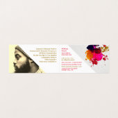 Farbenfrohe Farbpalette, Malerei und Dekorator Fot Visitenkarten (Innenseite Aufgefaltet)