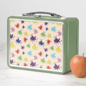 Farbenfrohe Farbpalette Spritzer Farbfarbe Farbe S Metall Brotdose (Beispiel)