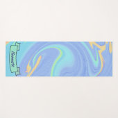 Farbenfrohe Farbpinsel Abstraktes Textbanner nach Yogamatte (Vorderseite (Horizontal))