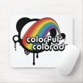 farbenfrohe Farbtöne. Mousepad (Mit Mouse)