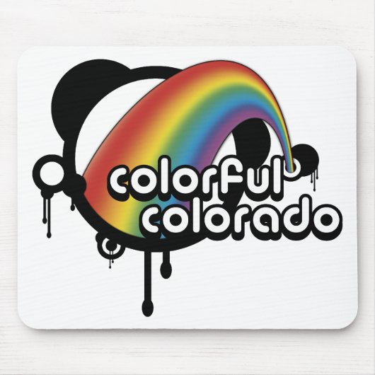 farbenfrohe Farbtöne. Mousepad (Vorne)