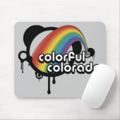farbenfrohe Farbtöne. Mousepad (Mit Mouse)