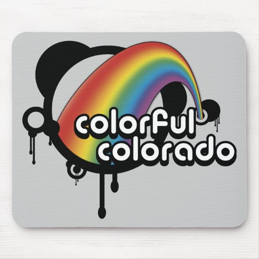 farbenfrohe Farbtöne. Mousepad (Vorne)