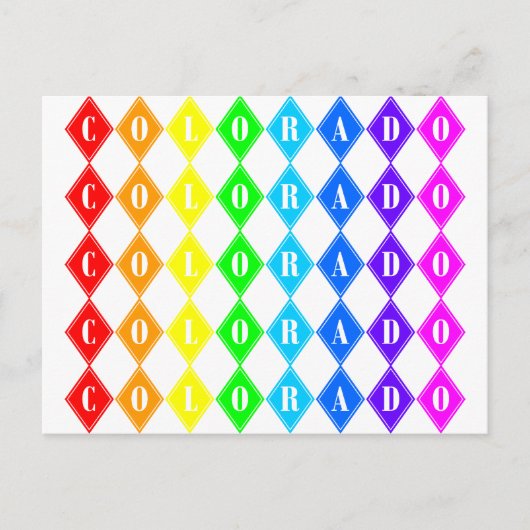 farbenfrohe Farbtöne. Postkarte (Vorderseite)