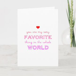 Farbenfrohe Favoriten in der Liebe der Welt Feiertagskarte