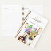Farbenfrohe Fawn Spiral Foto Planner Planer (Anzeige)