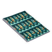 Farbenfrohe Feder, endlose Textur Notizblock (Rechte Seite)