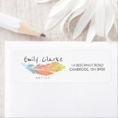 Farbenfrohe Feder Personalisiert (Insitu)