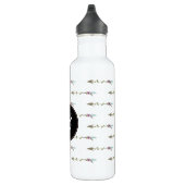 Farbenfrohe Feder und Botanische Arrow-Monogramm Edelstahlflasche (Rechts)