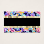 Farbenfrohe Federmuster | Goldene Trimm (Rückseite)