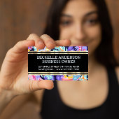 Farbenfrohe Federmuster | Goldene Trimm