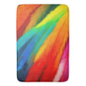 Farbenfrohe Federn Badematte (Vorderseite Vertikal)