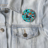 Farbenfrohe Federn Button (Beispiel)