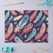 Farbenfrohe Federn Dekoupage Tissue Craft Seidenpapier (Basteln)